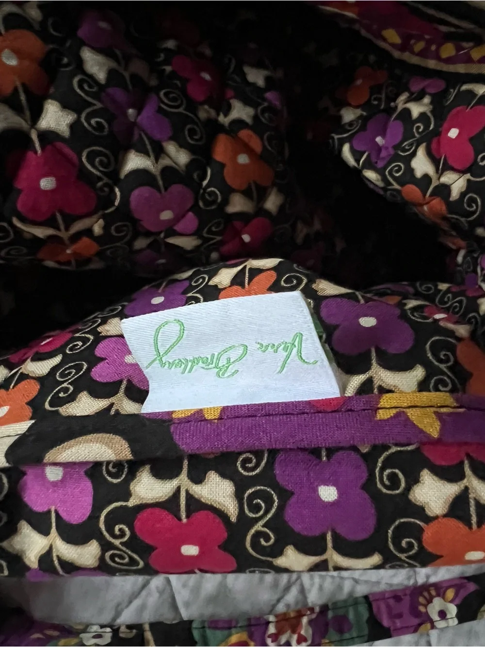 Vera Bradley Quilted Tote — Suzani (2011)
